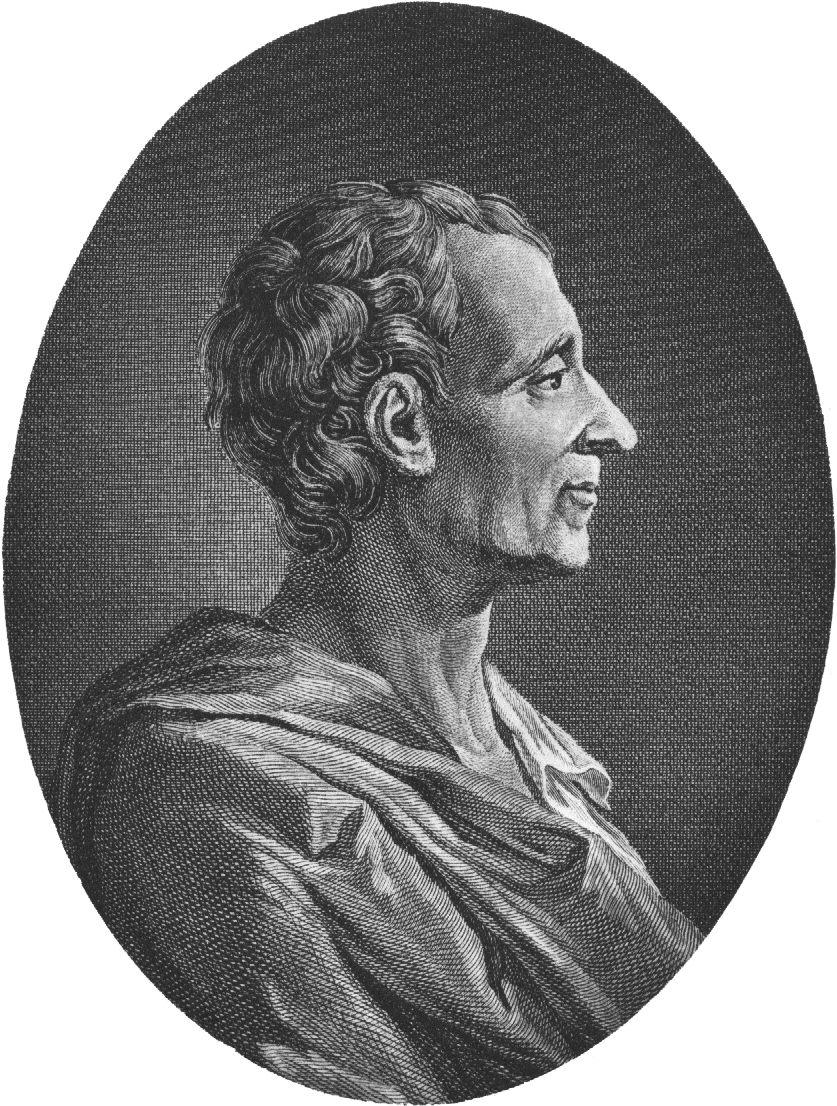 Portrait de Montesquieu, philosophe à l'origine de la théorie de la séparation des pouvoirs en France